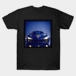 Hypercar on the road at night T-Shirt